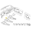 Bmw E90 E91 E92 Vidurinės Konsolės Dangtelis Originalus 51169170931