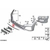 Bmw E90 E91 Priekinis Centrinis Trimas Originalus 51118076419