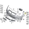 BMW E92 E93 priekinio bamperio įdėklas kairėje pusėje originalus 51117227897