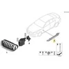 BMW F06 F12 F13 6 Dešinės Pusės Priekinis Grotelis Originalus 51137370398