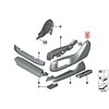 BMW F07 F10 F01 F15 sėdynės užvalkalas - kairysis originalus 52107330817