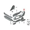 BMW F07 F10 F01 F15 sėdynės užvalkalas - kairysis originalus 52107330817