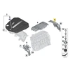 BMW F07 F10 F11 galinis akustinis dangtelis originalus 11147823218