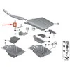 BMW F10 F11 CENTRINĖS KONSOLĖS APDAILOS DANGTELIS MYGTUKAS Juodas RHD ORIGINALUS 9206722