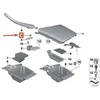 BMW F10 F11 CENTRINĖS KONSOLĖS APDAILOS DANGTELIS MYGTUKAS Juodas RHD ORIGINALUS 9206722
