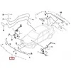 BMW F10 F11 laidų rinkinys PDC priekinis originalus 61129241694