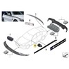 BMW Išorinio Veidrodėlio Dangtelis Anglis Kairysis 5 F10 51142350277