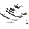 BMW F15 priekinis bamperis juodas uždaras grotelės kairės pusės originalus 51117307993