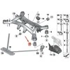 BMW F20 F20 F30 F32 F36 Galinio tilto guminis tvirtinimas priekyje originalus 33316792509
