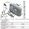 BMW F20 F30 F31 F31 F34 F36 LHD LANGŲ MAITINIMO JUNGIKLIO DANGTELIS KAIRĖJE N/S 51417403892 ORIGINALUS