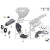BMW F20 F30 F87 oro įsiurbimo ortakis įsiurbimo vamzdis guminis montavimas originalus 13718573147