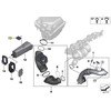 BMW F20 F30 F87 oro įsiurbimo ortakis įsiurbimo vamzdis guminis montavimas originalus 13718573147