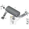 BMW F20 F44 išmetimo vožtuvo valdymo vožtuvas originalus 18308632154