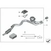BMW F22 F23 F30 F31 F32 F33 F36 Endrohrblende Chrom Originalus 18302406604
