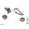 BMW F22 F30 F34 X3 F25 Dešinysis variklio laikiklio laikiklis Originalus 22116859616
