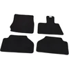 BMW F25 F26 RHD Juodas Velūras Grindų Kilimėlių Komplektas Originalus 51477449445