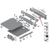 BMW F25 galinė bagažinės nerūdijančio plieno apdailos įsiurbimo anga dešinėje pusėje originali 51477250960