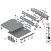 BMW F25 galinė bagažinės nerūdijančio plieno apdailos įsiurbimo anga dešinėje pusėje originali 51477250960