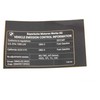 BMW F30 320i 328i E84 X1 28i E89 Z4 28i Išmetimo Emisijos Etiketas Originalus 71227649763