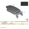 BMW F30 F31 F32 F34 Porankis Alkantara priekinis vidurinis RHD originalus 51162405918