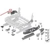 BMW F30 F31 F32 Sėdymo Vidinė Dešinė Originalus 52107308184