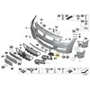 Bmw F30 F31 Kairysis Grillio Dekoratyvinis Viršus Originalus 51118062635