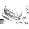 BMW F30 F31 LCI 3 SERIJA NAUJA ORIGINALI PRIEKINIO BUFERIO TRAUKIMO KABLIUKO AKSESUARAS 7396837