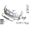 BMW F30 F31 LCI 3 SERIJA NAUJA ORIGINALI PRIEKINIO BUFERIO TRAUKIMO KABLIUKO AKSESUARAS 7396837