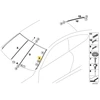 BMW F32 F32 F82 F36 Priekinio stiklo stiklo ir statramsčio apvado apdaila Tūrio dešinė originali 51317285928