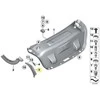 BMW F32 F82 M4 Kairys Drip Rail Trim Originalus 51497453341