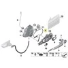 BMW F34 F36 F36 Bowdeno trosas Išorinių durų rankena priekinė originali 51217291405