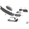 BMW F39 priekinio bamperio apatinės centrinės grotelės originalios 51117429002