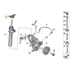 BMW F40 F44 F45 F46 F48 F39 F56 F55 F54 F57 F60 Apdorojimo dangtelis su VDC laidų rinkiniu Originalus 37106876863