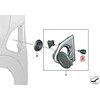 Bmw F45 F30 X5 Mini Countryman Slenkstinis Stiklas Originalus 51177451148