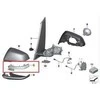 BMW F45 F48 kairės pusės sparno veidrodžio posūkio indikatorius originalus 51167493897
