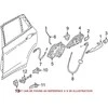 BMW F48 galinių kairės pusės durų spynos valdymo strypas Originalus 51227349503