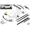 Bmw F80 M3 Priekinis Bumperio Kairysis Žalvarinis Grotelis Originalus 51712352813