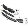 BMW F85 F86 priekinio bamperio viršutinė centrinė grotelė originali 51118056258