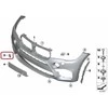BMW F85 F86 priekinio buferio vilkimo kablio dangtelis gruntuotas originalus 51118066726