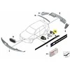BMW F85 F86 šoninio vaizdo veidrodėlio atraminis žiedas kairėje pusėje originalus 51168060319