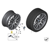 BMW F87 M2 LCI 10/2016 12/2019 Diskinis Ratas Iš Lengvojo Lydinio Jet Blk Transl Originalus 36108093987