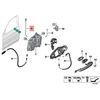 BMW G01 G02 G08 Valdymo strypas priekinių dešiniųjų durų originalus 51217409270