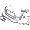 BMW G01 G02 Kairysis bamperis Rankinis originalus 51117399981