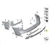 BMW G01 galinio bamperio vilkimo kablio akies dangtelis originalus 51128064834