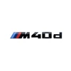 BMW G01 X3 M40d Gloss Juodas Badge Decal 204mm x 20mm 51142472832 Originali