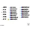 BMW G02 BLIZGUS Juodas ŽENKLIUKAS ORIGINALUS 51142472836