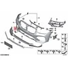 BMW G02 vilkimo akies priekinis dangtelis, gruntuotas, originalus 51117497095
