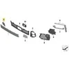BMW G06 priekinio bamperio vilkimo kablio akies dangtelis originalus 51118069949
