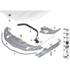 BMW G11 G12 variklio skyriaus centrinis dangtelis apsauginis skydelis nuo purslų originalus 51767384707