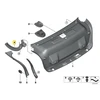 Bmw G20 3 Trim Cover Hinge Trunk Lid Kairysis Originalus 51497430623
